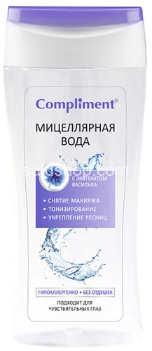 Compliment мицеллярная вода 200мл с экстрактом василька