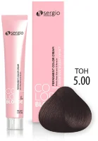 Крем-краска Sergio Professional Color&Blond с кератином и белым жемчугом 5.00 светло-коричневый интенсивный 100мл