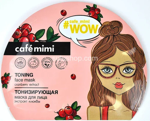Маска для лица тканевая Cafe mimi Тонизирующая 22гр Маска для лица тканевая Cafe mimi Тонизирующая 22гр
