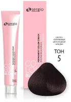 Крем-краска Sergio Professional Color&Blond с кератином и белым жемчугом 5 Fondente светло-коричневый шоколадный фондан 100мл