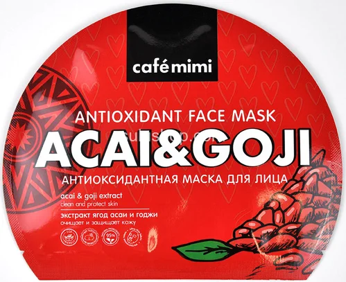 Маска для лица тканевая Cafe mimi Антиоксидантная 22гр