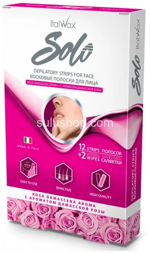 Восковые полоски ItalWax Solo для депиляции лица 12шт Восковые полоски ItalWax Solo для депиляции лица 12шт