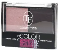 Тени для век двухцветные Triumph Color Show Eyeshadow №217 розовое золото/махагон