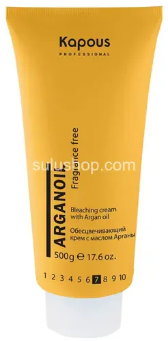 Обесцвечивающий крем Kapous с маслом арганы из серии "Arganoil" Обесцвечивающий крем Kapous с маслом арганы из серии "Arganoil"