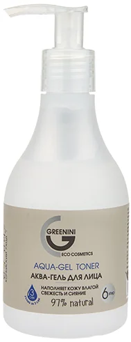 Аква-гель для лица серии Greenini Aqua-Gel Toner «Успей за 3 секунды» 235мл Аква-гель для лица серии Greenini Aqua-Gel Toner «Успей за 3 секунды» 235мл
