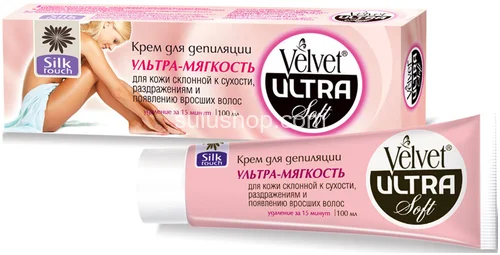 Крем Velvet ультра мягкость депиляция для кожи склонной к сухости и раздражениям 100мл