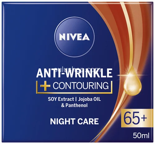 Антивозрастной ночной крем Nivea для укрепления контуров лица 65+ с маслом жожоба 50мл Антивозрастной ночной крем Nivea для укрепления контуров лица 65+ с маслом жожоба 50мл