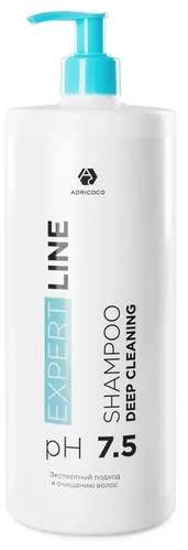 Шампунь глубокого очищения волос Adricoco Expert Line PH7.5 1000мл